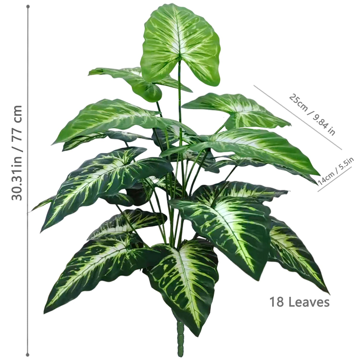 Planta Artificial Costela de Adão e Folha de Tartaruga — 47 a 132cm Decoração Tropical