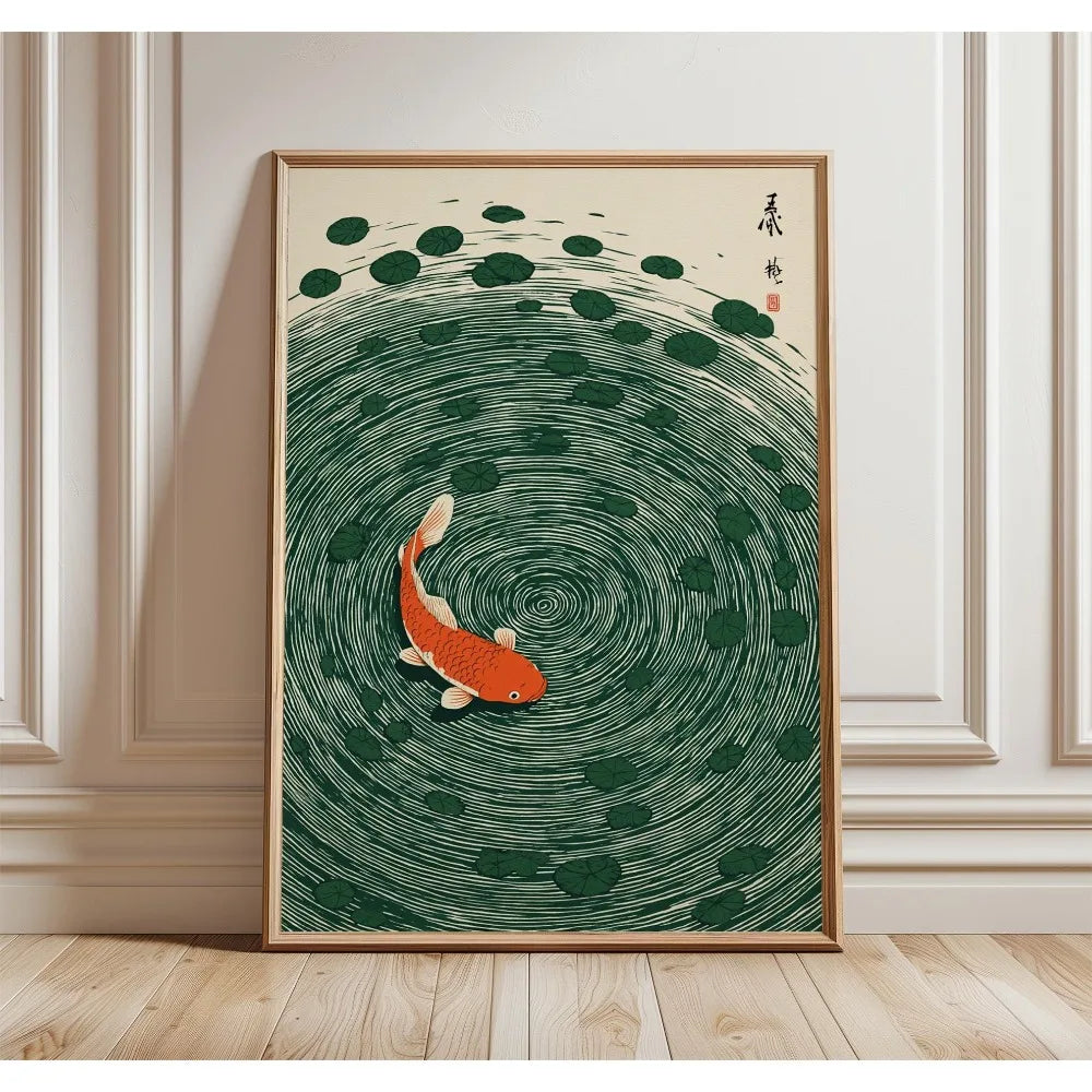 Quadro Decorativo Árvore Japonesa sem Moldura — Arte para Sala e Quarto