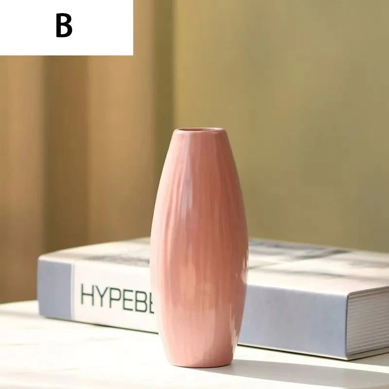 Vaso Cerâmica Pequeno Hidropônico para Mesa — Sala e Jantar Decoração Minimalista