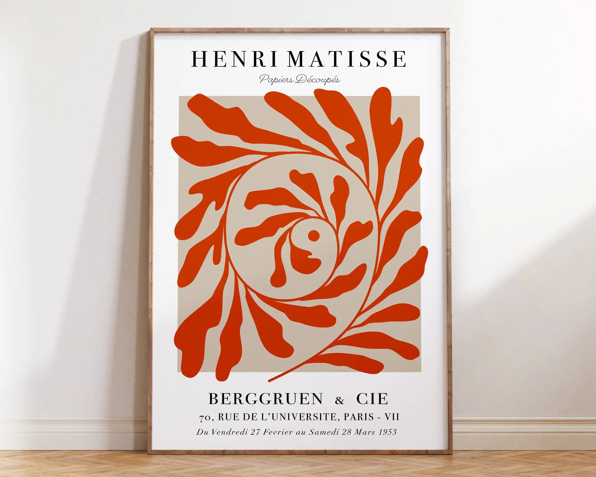Quadro Decorativo Flores Matisse — Arte Botânica Vintage para Sala