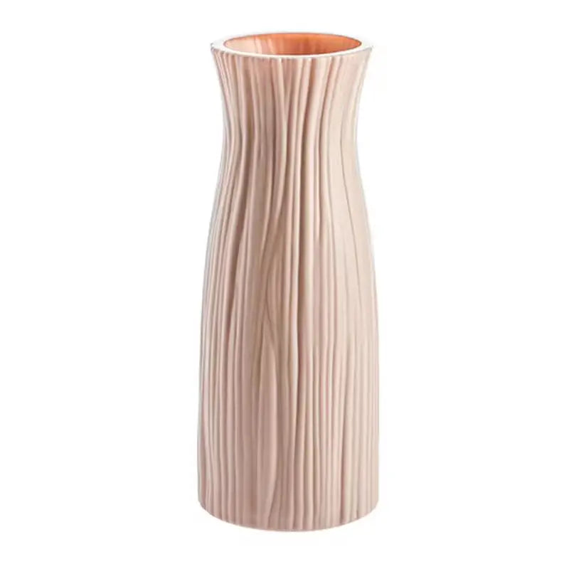 Vaso Plástico Estilo Cerâmica Nórdico — Cesto Decorativo para Mesa, Sala e Quarto