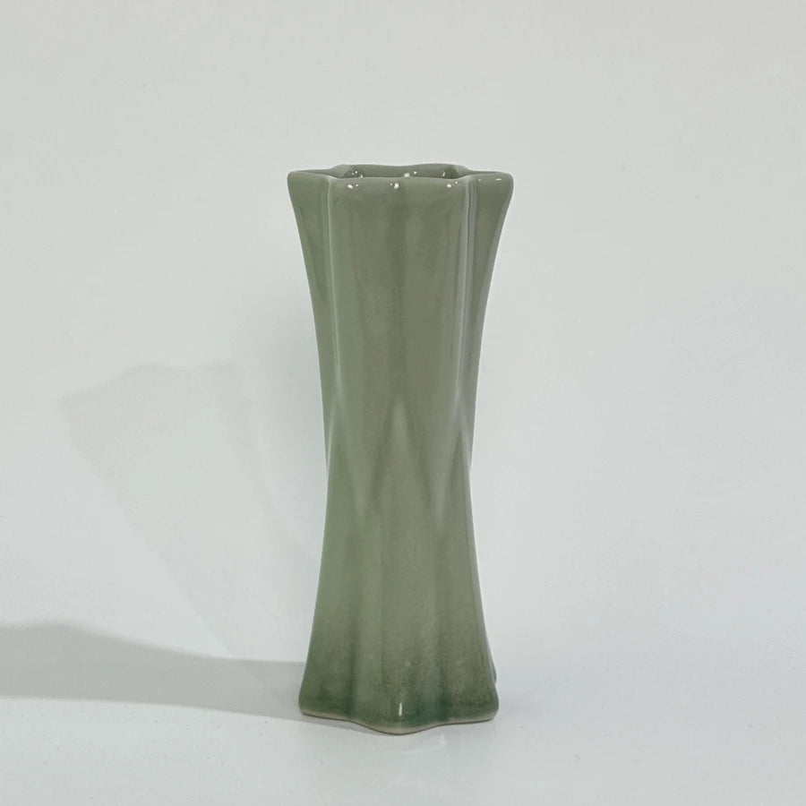 Vaso Cerâmica Simples Hidropônico — Decoração de Mesa para Sala e Jantar