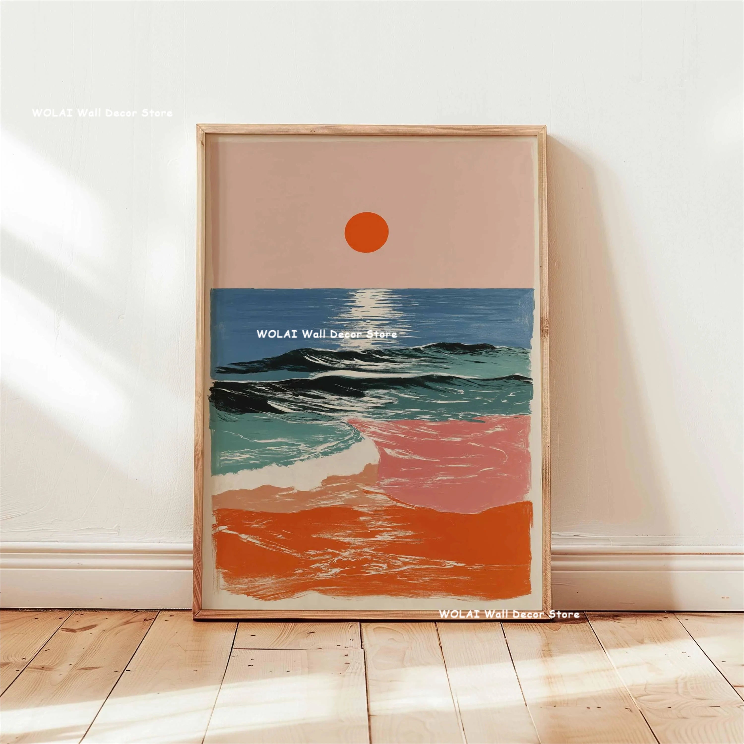 Quadro Decorativo Floresta Japonesa e Carpa Koi Zen — Arte de Águas e Sol para Sala