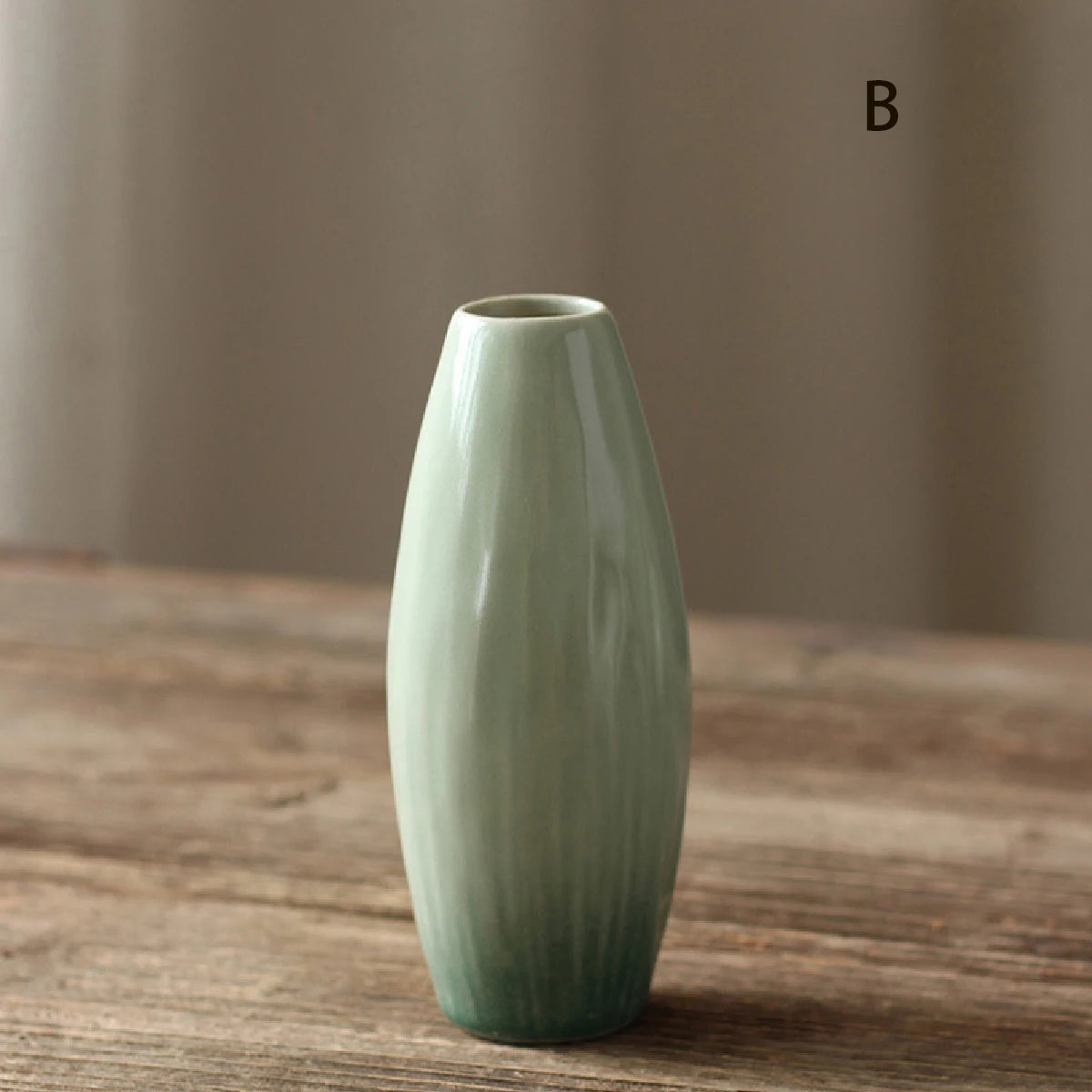 Vaso Cerâmica Simples Hidropônico — Decoração de Mesa para Sala e Jantar