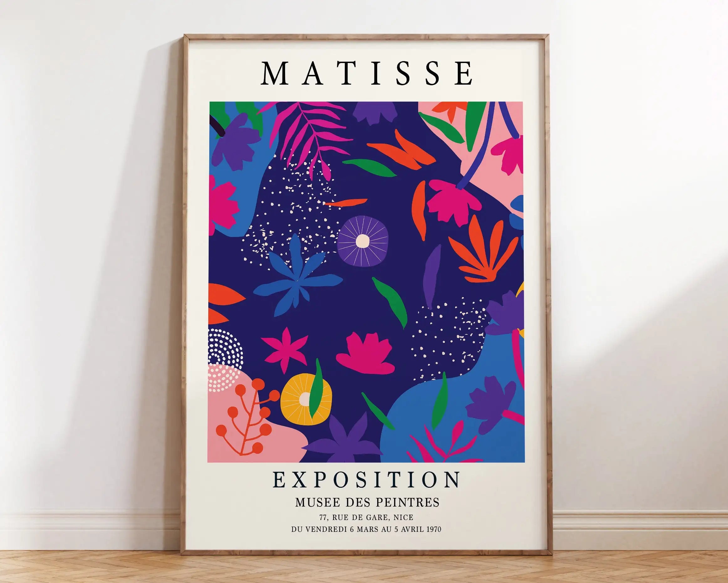 Quadro Decorativo Flores Matisse — Arte Botânica Vintage para Sala