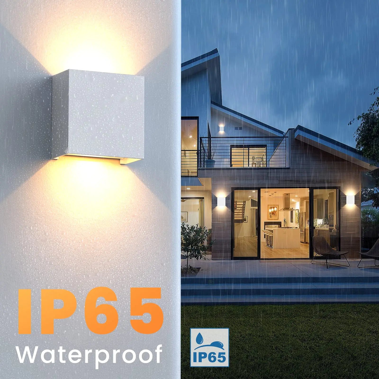 Arandela LED 6W Moderna IP65 — Luz Cima e Baixo para Sala, Corredor, Quarto e Área Externa