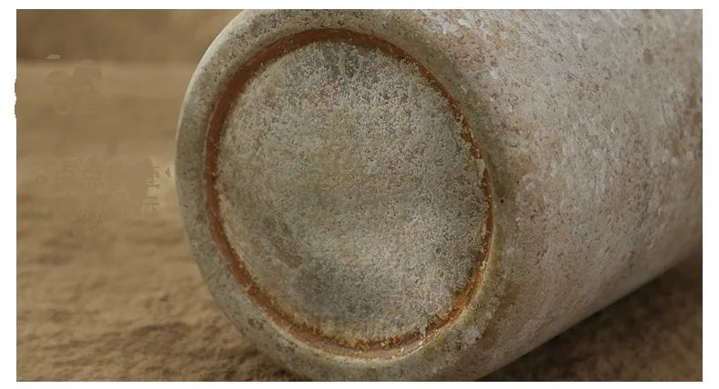 Vaso Cerâmica Retrô CAPIRON para Flores Secas Wabi Sabi — Nórdico para Estante e Sala