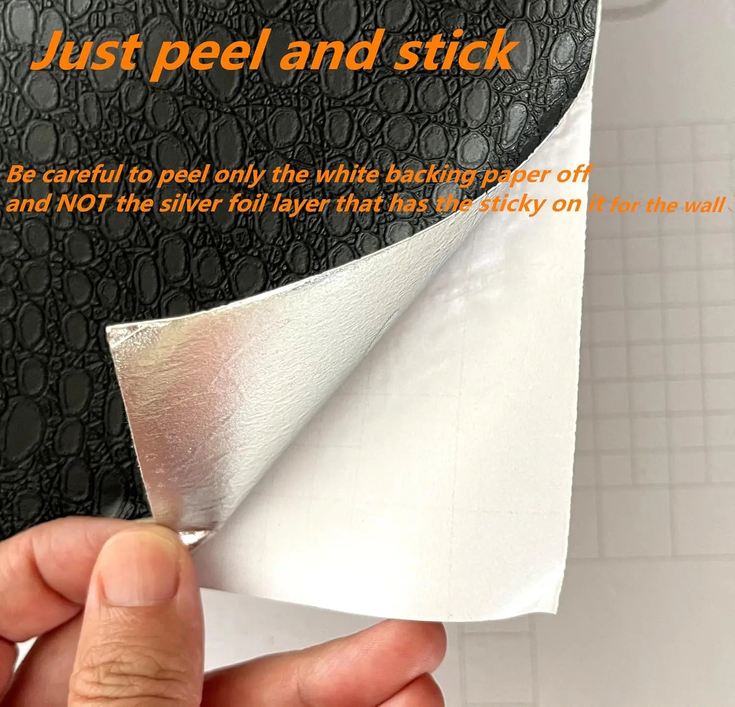 Papel de Parede Crocodilo Preto Autocolante — Textura Luxo para Quarto e Armários