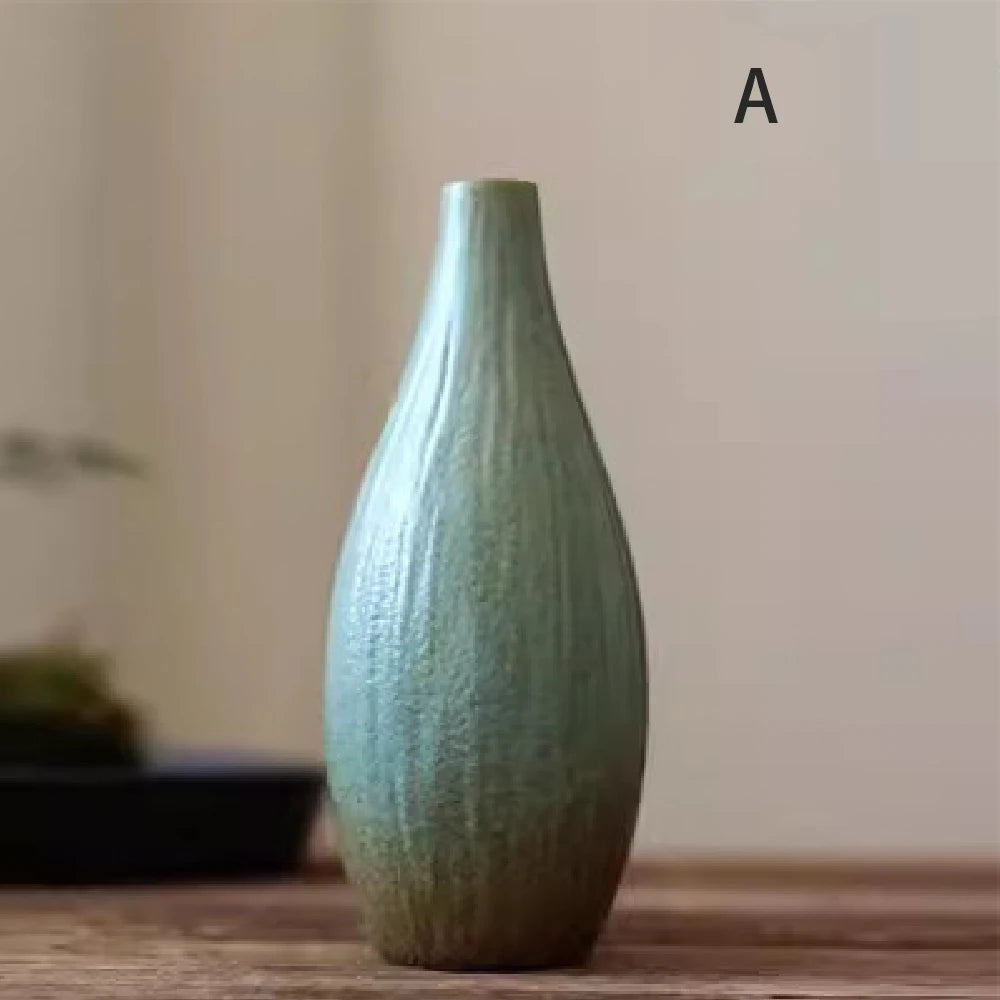 Vaso Cerâmica Pequeno Hidropônico para Mesa — Sala e Jantar Decoração Minimalista