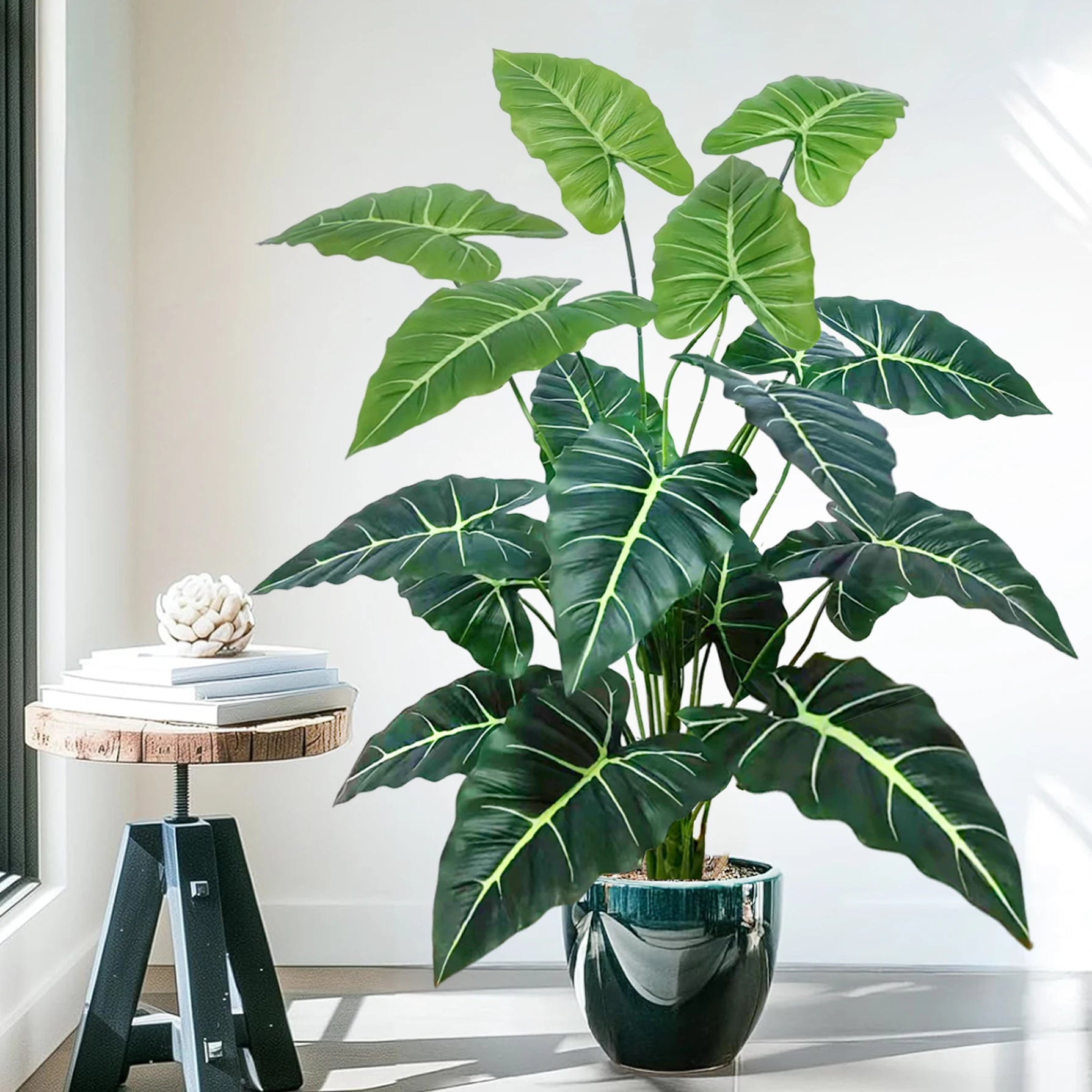 Planta Artificial Costela de Adão e Folha de Tartaruga — 47 a 132cm Decoração Tropical