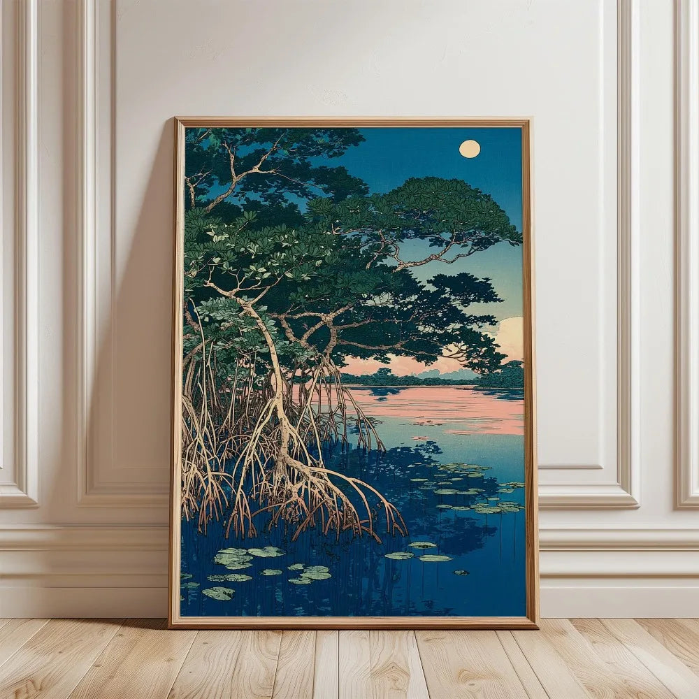 Quadro Decorativo Árvore Japonesa sem Moldura — Arte para Sala e Quarto