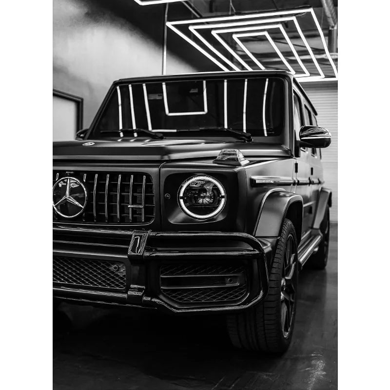Quadro Decorativo Carro de Luxo Preto e Branco — Arte Moderna para Sala e Quarto