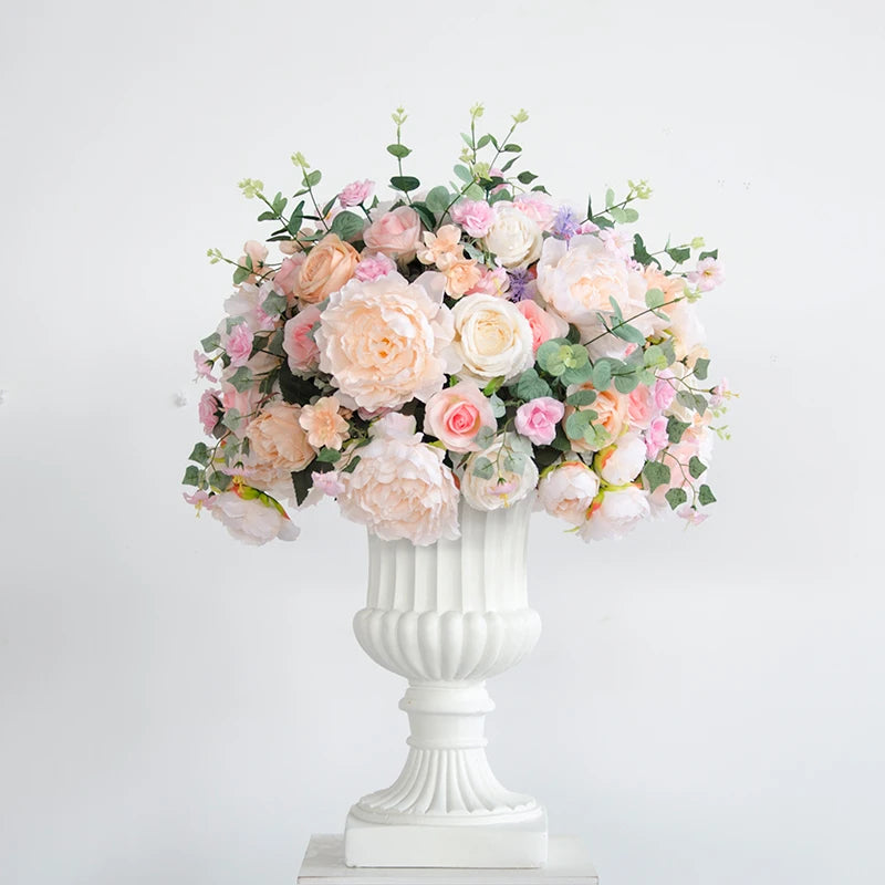 Bola de Flores Artificiais em Seda 35 a 70cm — Decoração Premium para Casamento e Festa