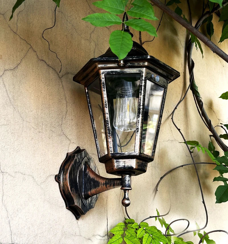 Luminária Solar de Parede Criativa — Impermeável Atmosfera para Jardim e Quintal