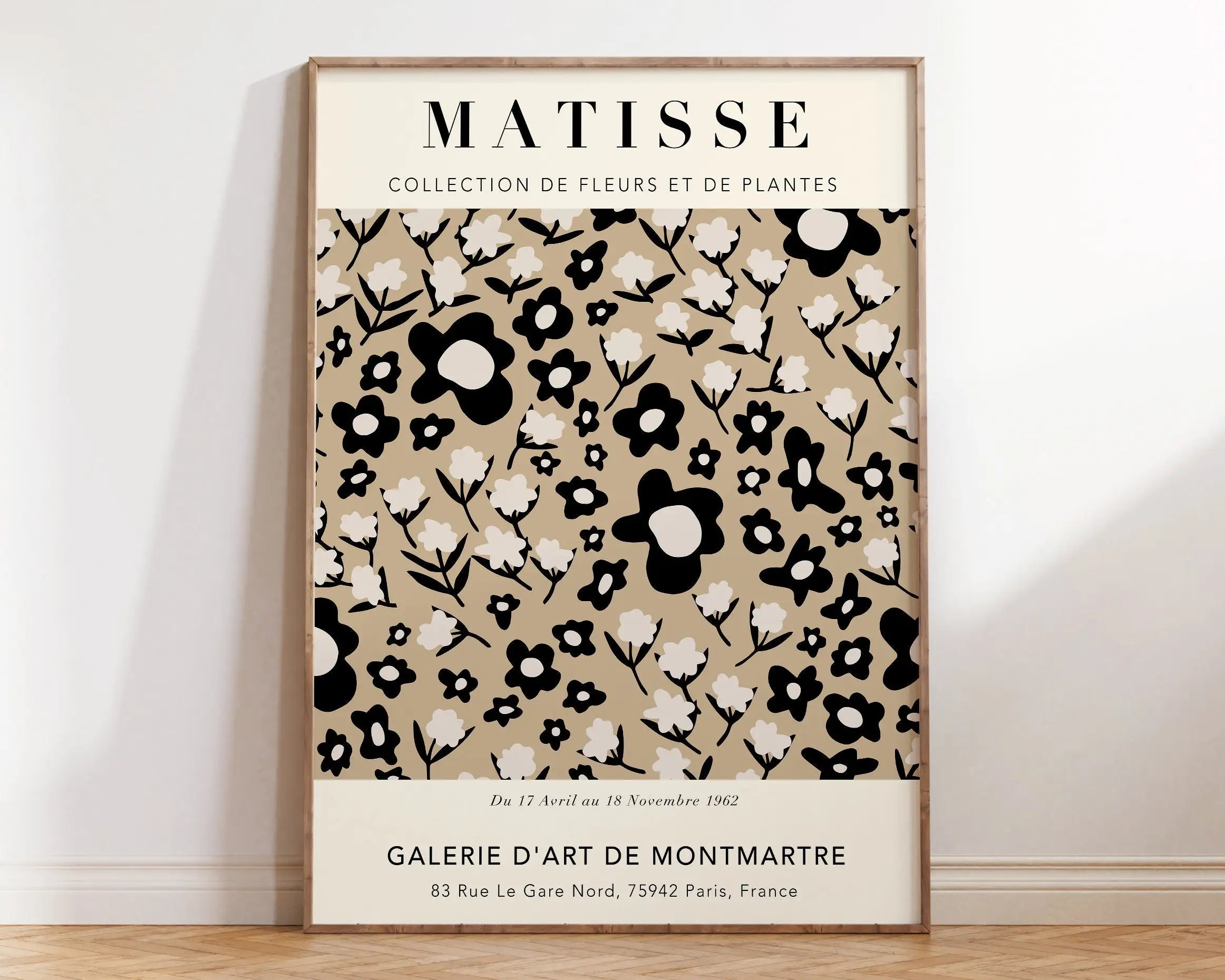 Quadro Decorativo Flores Matisse — Arte Botânica Vintage para Sala