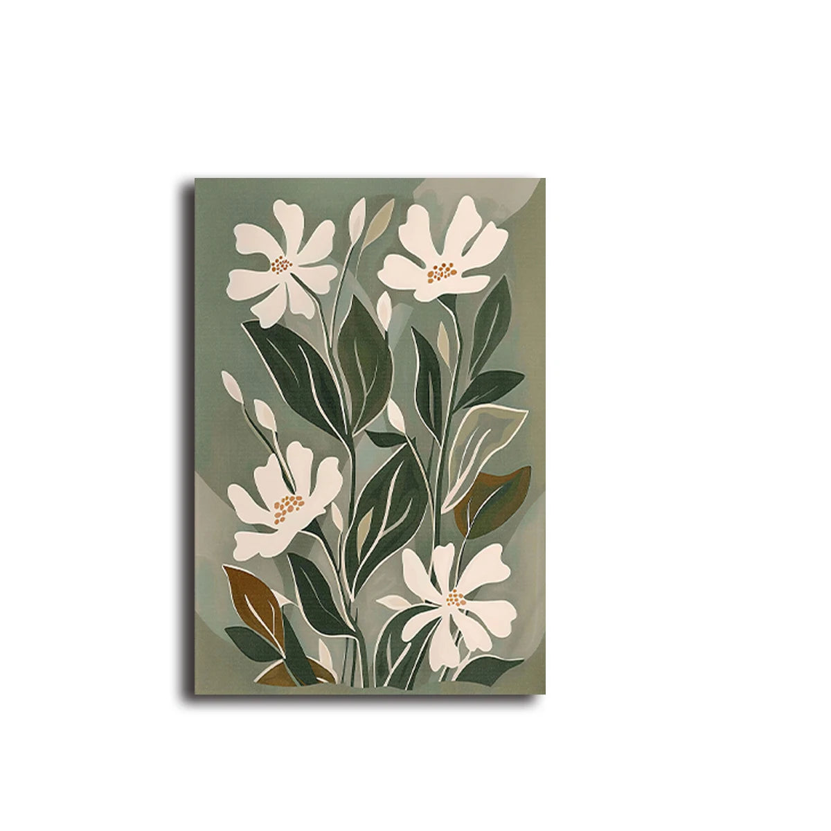 Quadro Decorativo Floral Boho Primaveril — Arte Botânica para Sala e Quarto