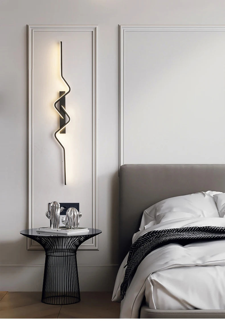 Arandela LED Moderna para Escada — Luminária de Parede Nórdica para Sala e Corredor