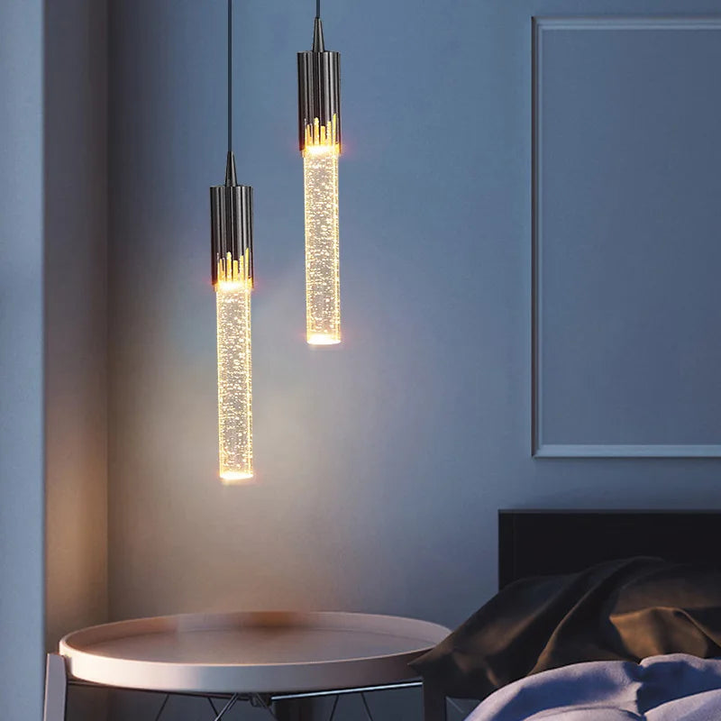 Lustre de Cristal de Luxo — Pendente Moderno para Sala, Cozinha e Quarto