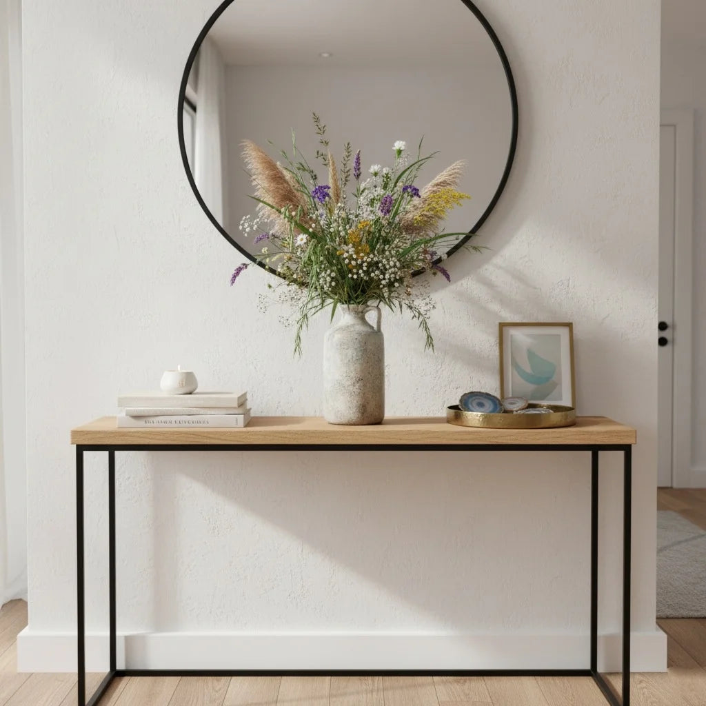 Vaso Cerâmica Retrô CAPIRON para Flores Secas Wabi Sabi — Nórdico para Estante e Sala