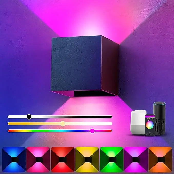 Arandela LED Smart 12W RGB WiFi e Zigbee — Controle por App Atmosfera Decorativa