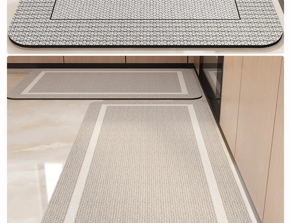 Tapete de Cozinha PVC Antiderrapante — Impermeável Lavável e Resistente Estampado