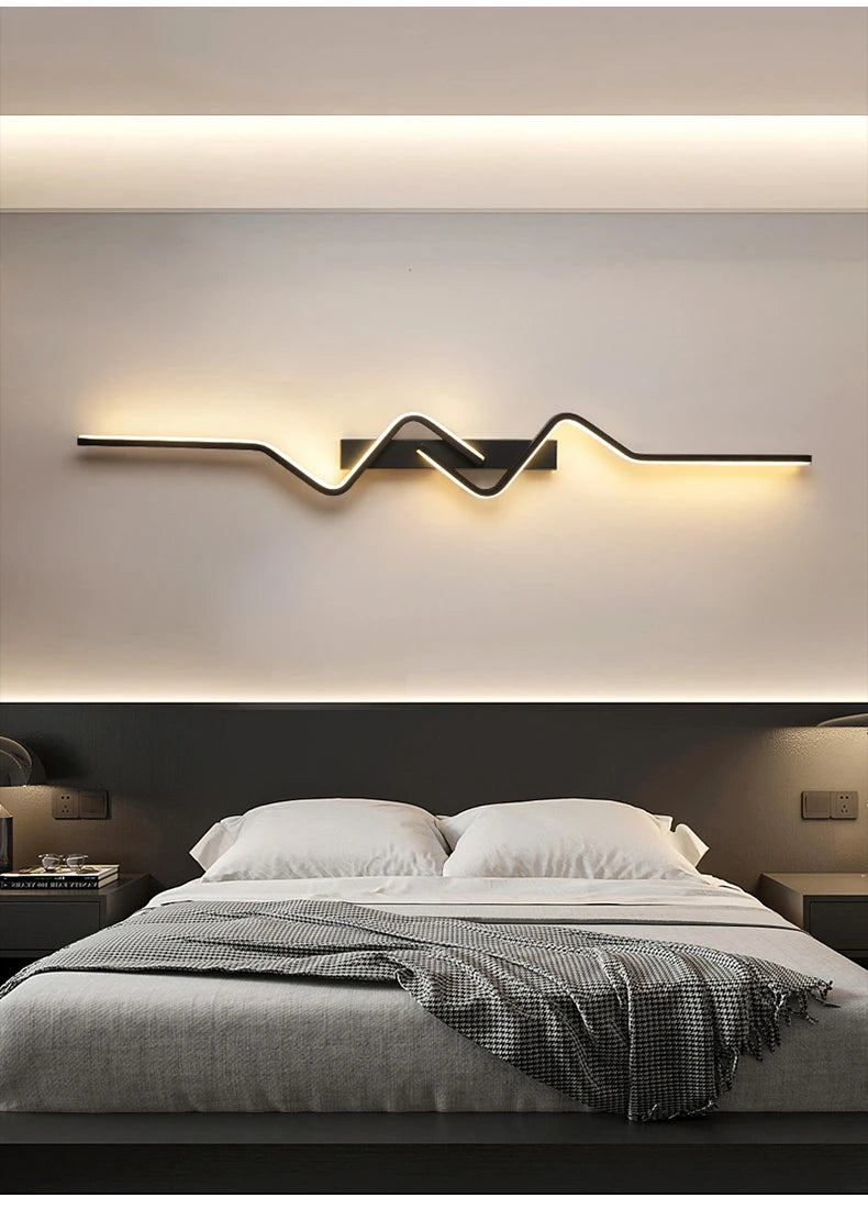 Arandela LED Moderna para Escada — Luminária de Parede Nórdica para Sala e Corredor