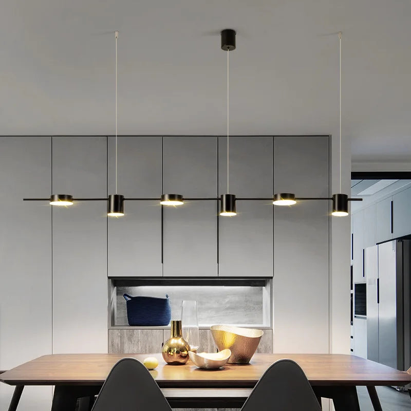 Lustre de Teto LED Regulável — Luminária Pendente para Sala de Jantar e Cozinha