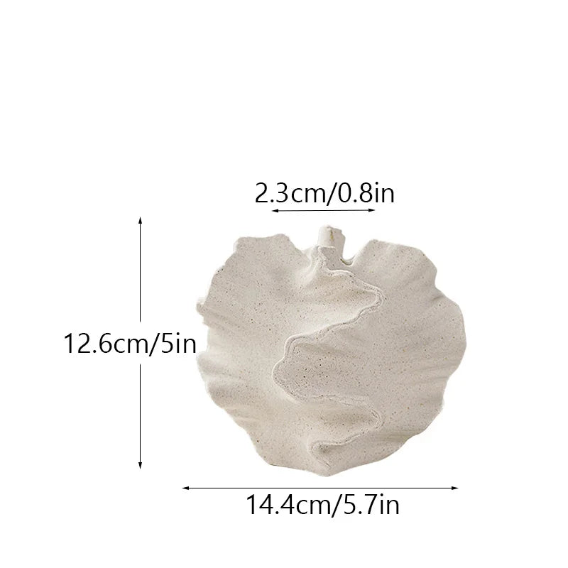 Vaso Cerâmica Coral CAPIRON Bege Fosco Nórdico — Para Capim dos Pampas e Flores