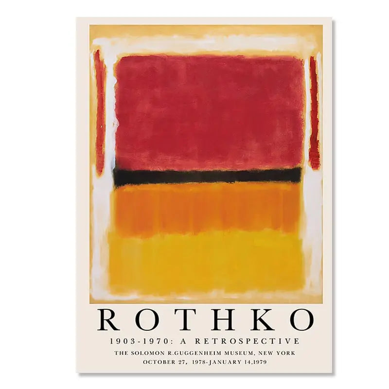 Quadro Decorativo Flores Abstratas — Arte Inspirada em Matisse e Kusama para Sala