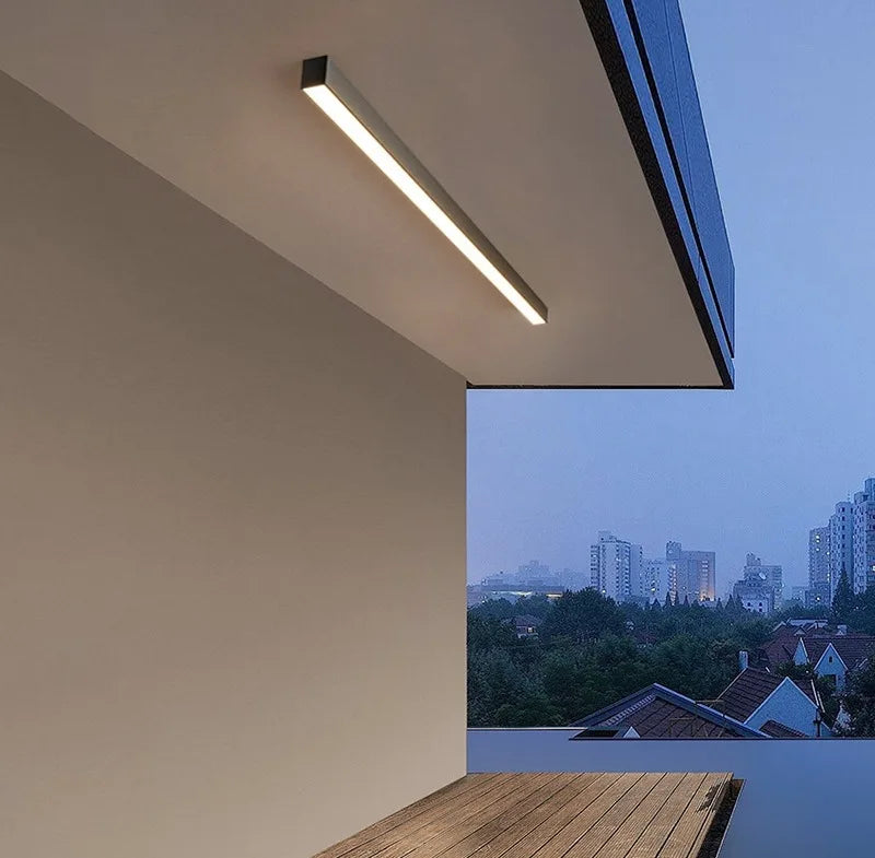 Luminária de Parede Externa Listrada Impermeável — Iluminação para Jardim e Área Externa