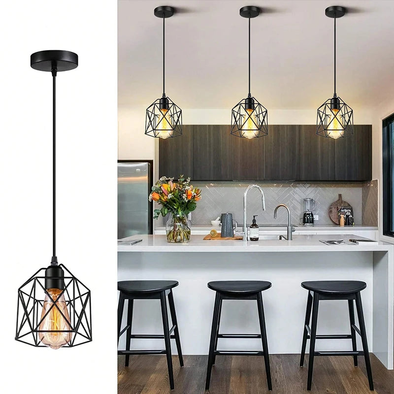 Pendente Nórdico Minimalista E27 — Luminária para Cozinha, Banheiro, Quarto e Bar