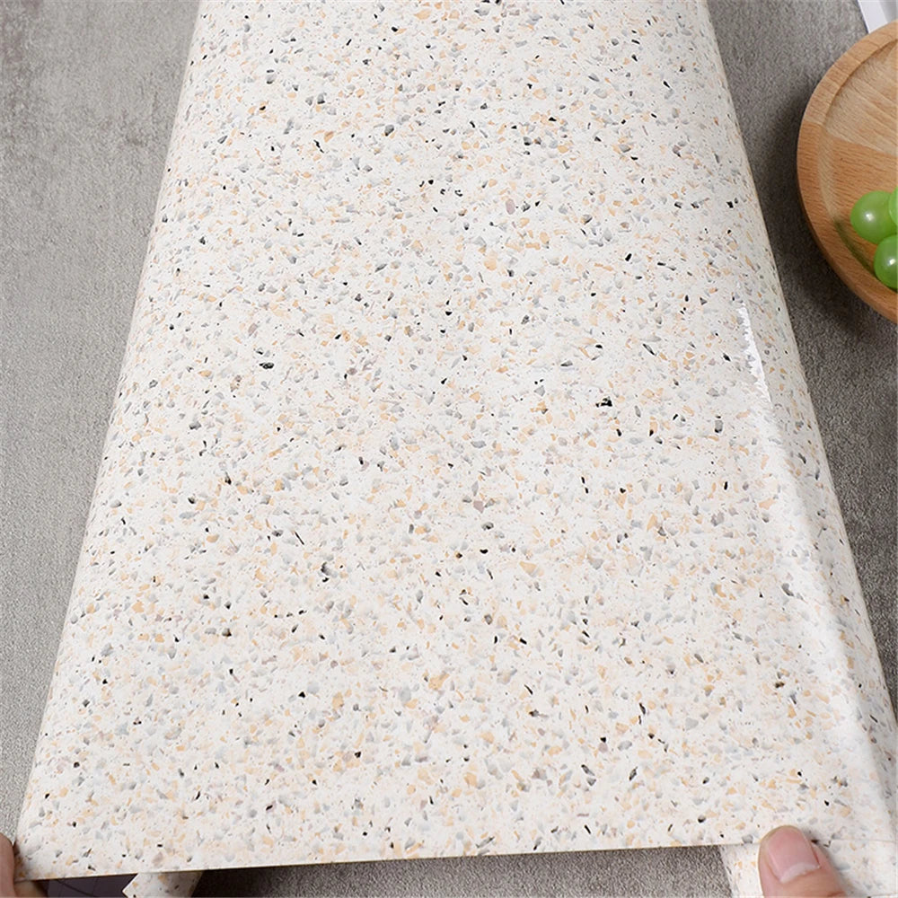 Papel de Parede Mármore Branco Autocolante — Efeito Sofisticado para Bancada e Cozinha