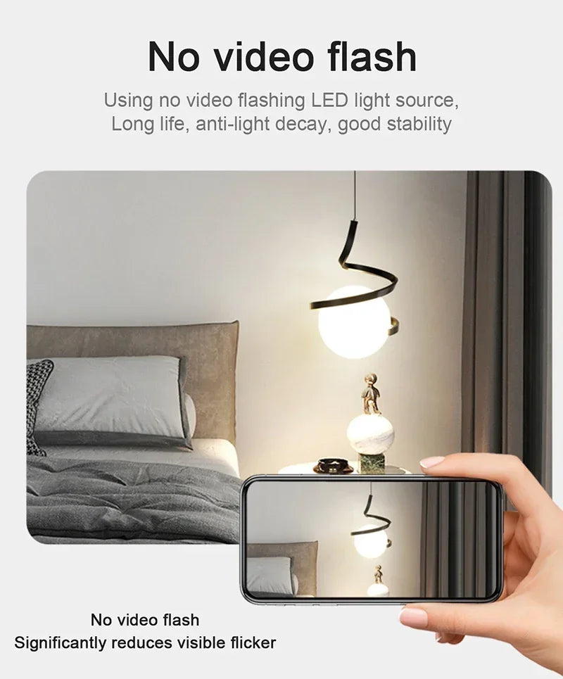 Pendente LED Nórdico Linear — Luminária de Cabeceira para Quarto e Sala de Jantar