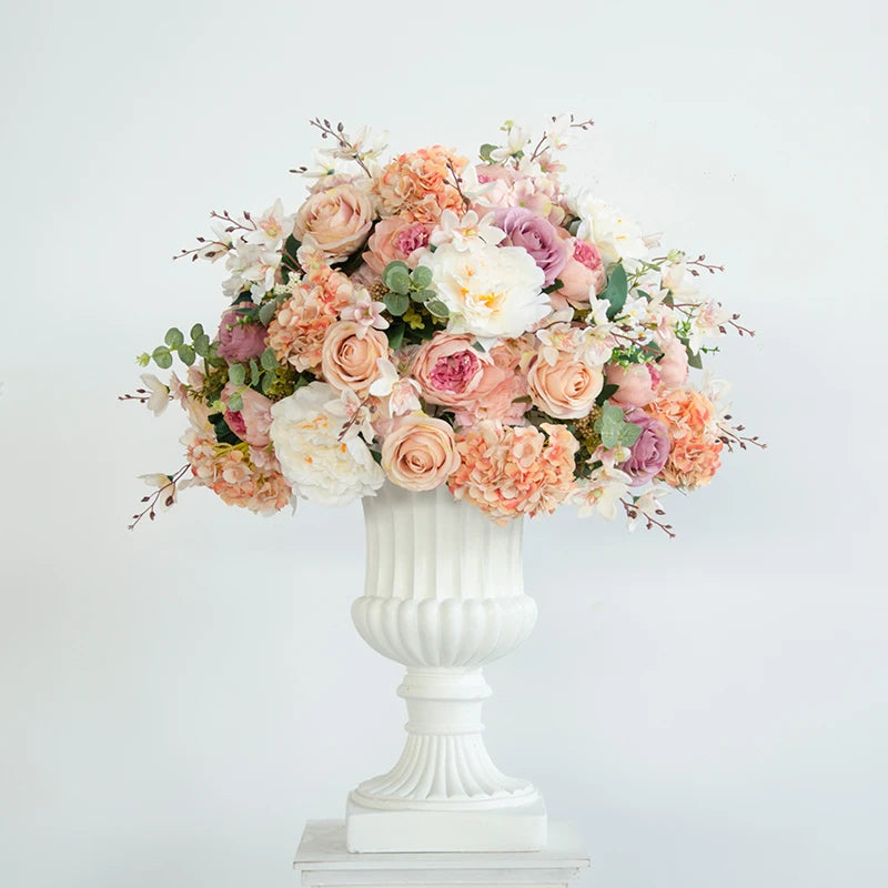 Bola de Flores Artificiais em Seda 35 a 70cm — Decoração Premium para Casamento e Festa