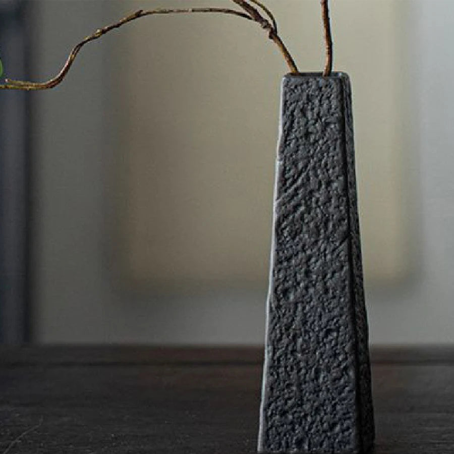 Vaso Cerâmica Simples Hidropônico — Decoração de Mesa para Sala e Jantar