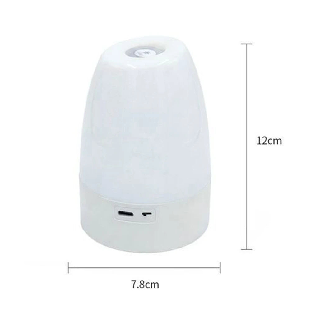 Luminária de Mesa Touch com Luz Noturna — 3 Modos Reguláveis e Recarregável para Quarto