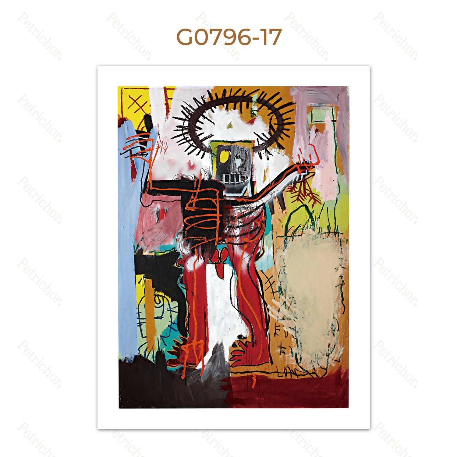Quadro Decorativo Grafite Urbano Abstrato — Arte Street Art para Sala