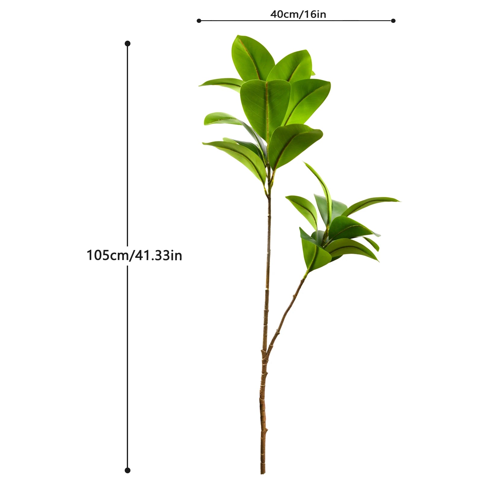 Ficus Lyrata Artificial Extra Grande 77 a 135cm — Para Jardim, Varanda e Escritório
