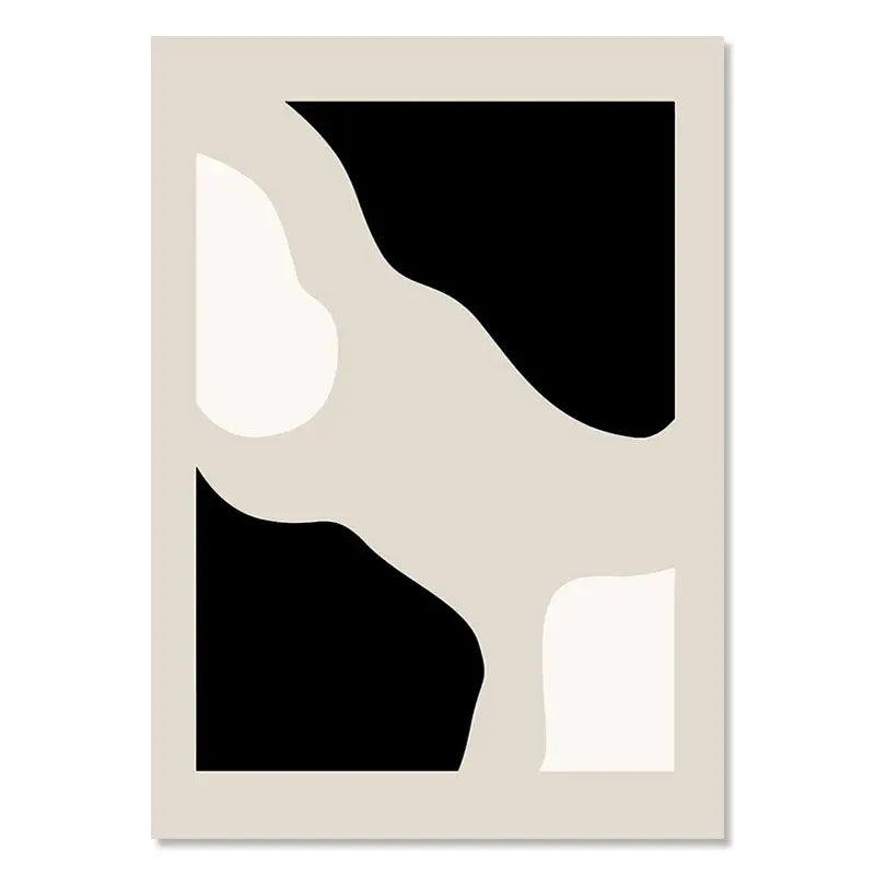 Kit Quadros Geometrico Folhas Arco-Iris Boho — Arte Abstrata Nórdica para Sala