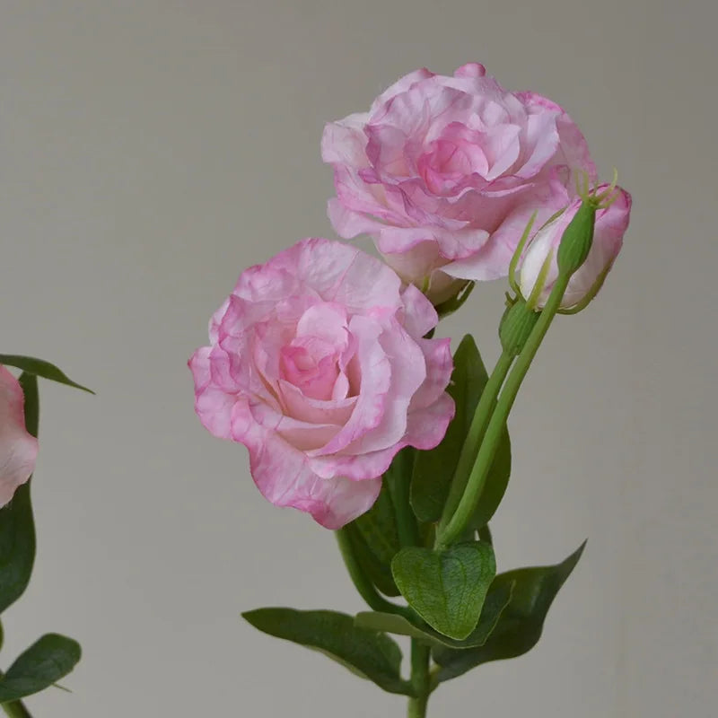 Flores Artificiais Lisianthus — Buquê com 5 Hastes para Decoração, Mesa, Casamento e Festa