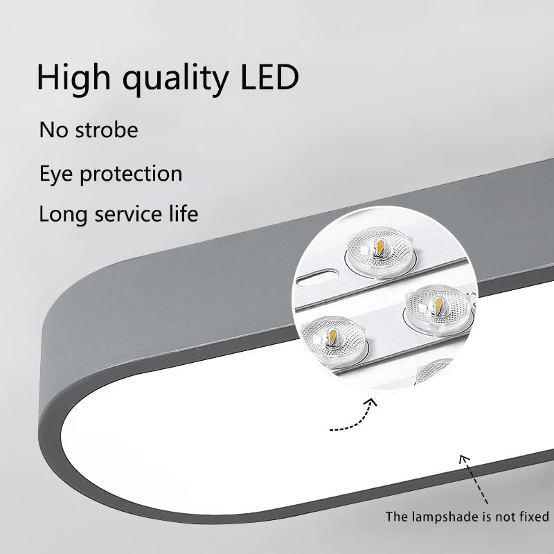 Luminária de Teto LED Ultra Fina — Para Corredor, Quarto e Cozinha