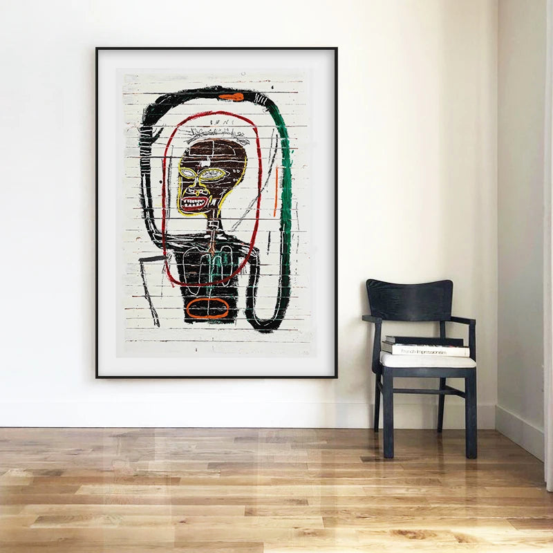 Quadro Decorativo Grafite Urbano Abstrato — Arte Street Art para Sala