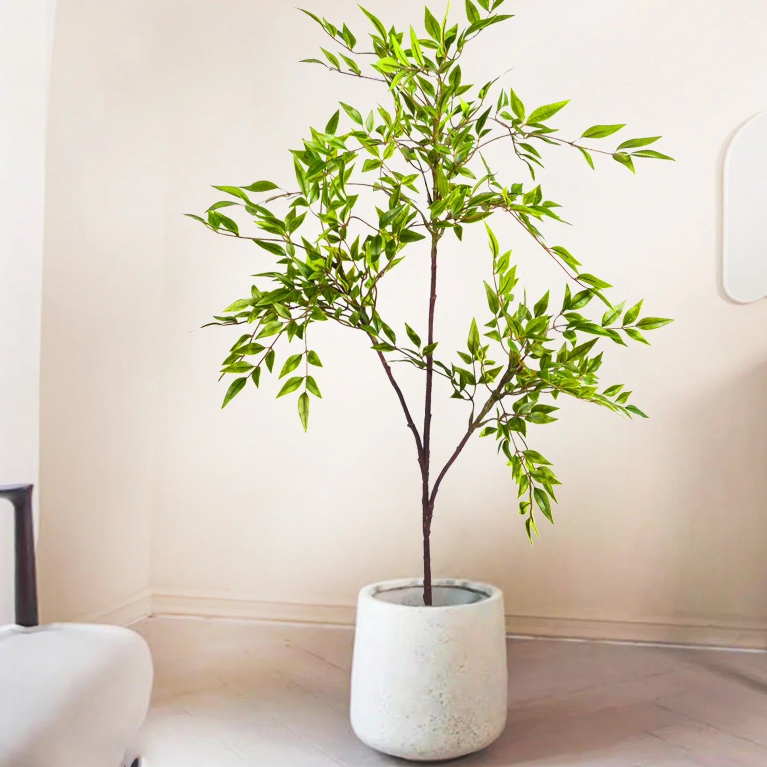Ficus Lyrata Artificial Extra Grande 77 a 135cm — Para Jardim, Varanda e Escritório