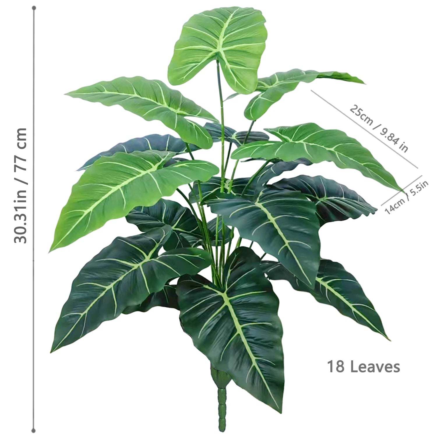 Planta Artificial Costela de Adão e Folha de Tartaruga — 47 a 132cm Decoração Tropical