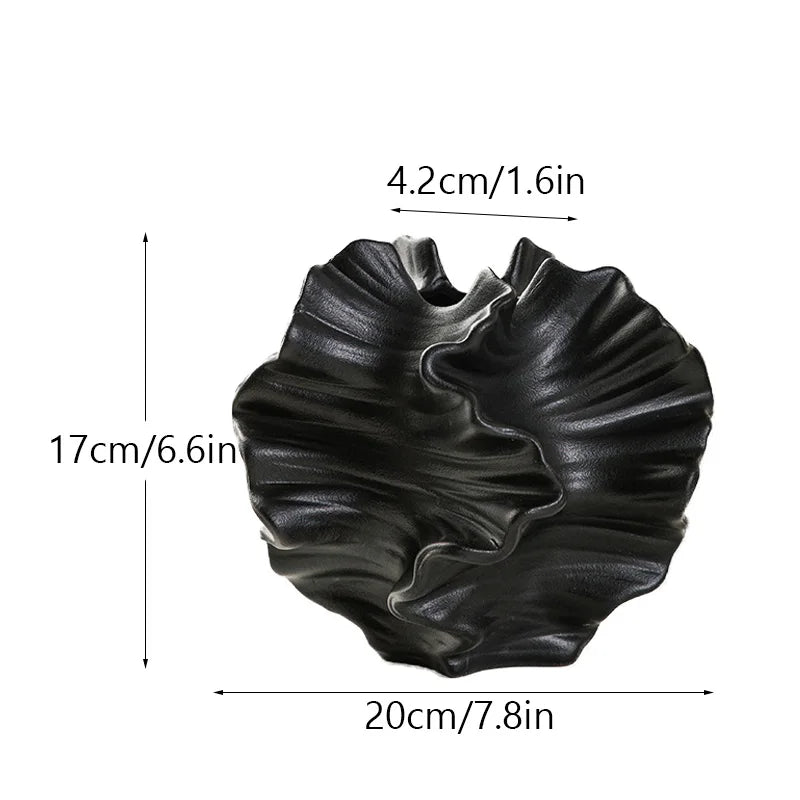 Vaso Cerâmica Coral CAPIRON Bege Fosco Nórdico — Para Capim dos Pampas e Flores