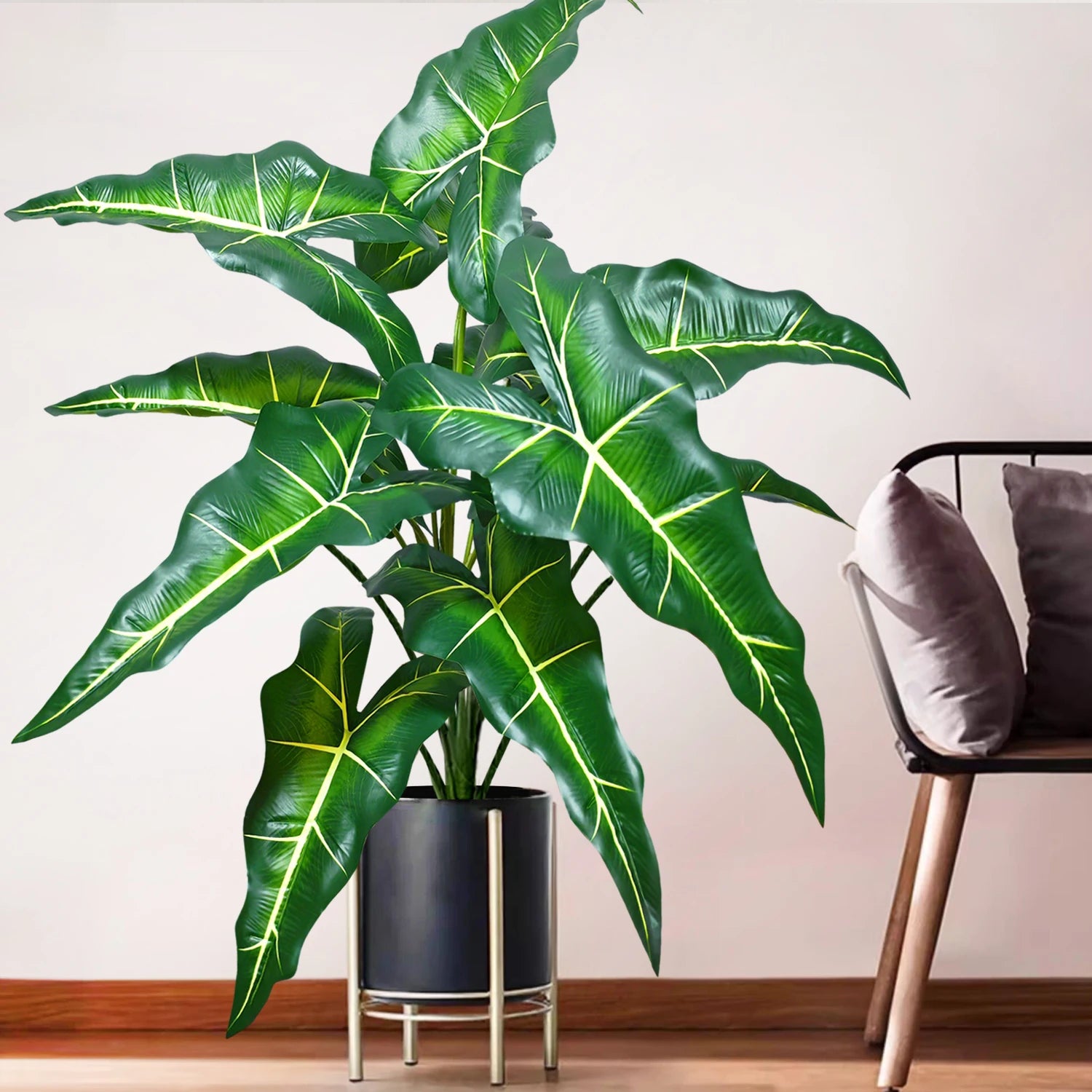Planta Artificial Costela de Adão e Folha de Tartaruga — 47 a 132cm Decoração Tropical