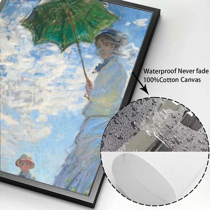 Quadro Decorativo Coleção Claude Monet — Arte Clássica para Sala e Hall