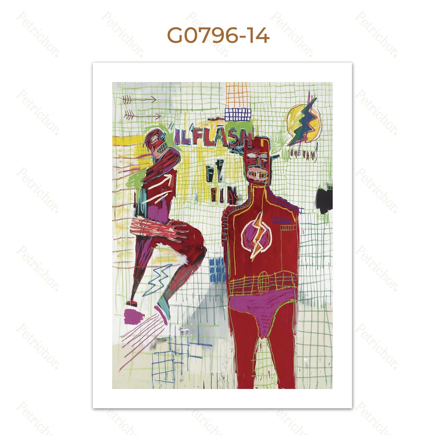 Quadro Decorativo Grafite Urbano Abstrato — Arte Street Art para Sala