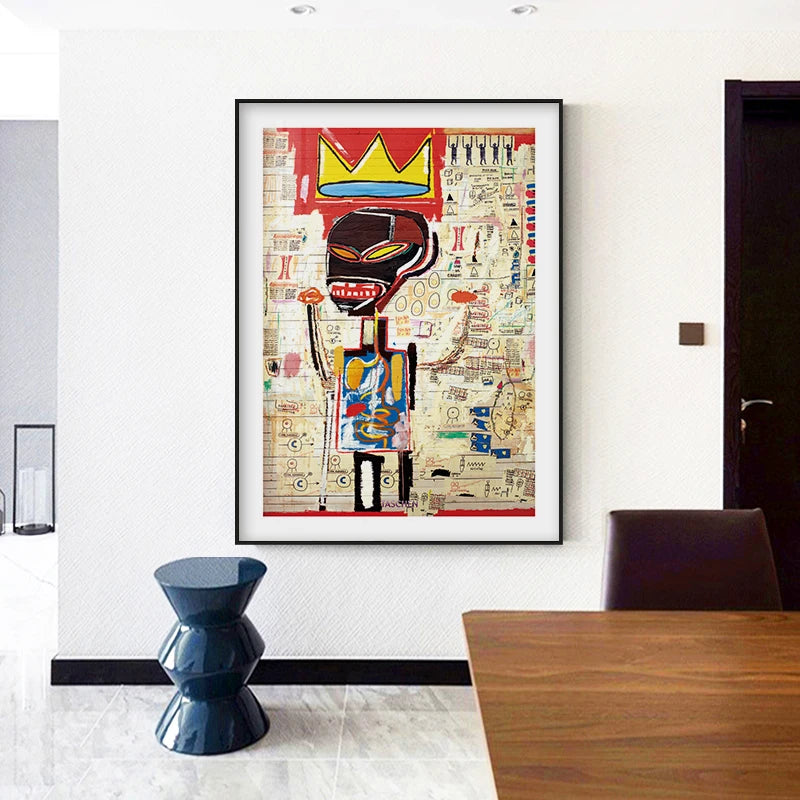 Quadro Decorativo Grafite Urbano Abstrato — Arte Street Art para Sala