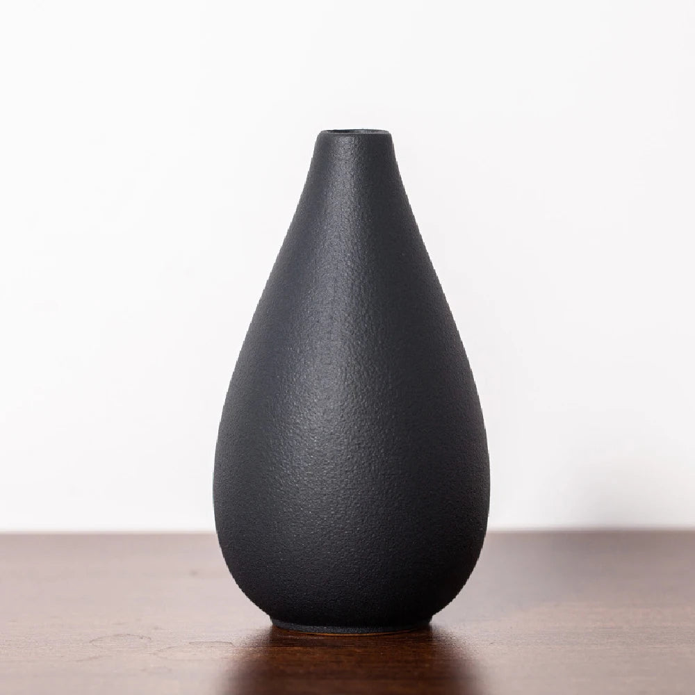 Vaso de Cerâmica Fosco para Flores — Vaso Moderno Decorativo para Mesa e Casamento